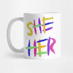 Worm on a string pronouns Mug